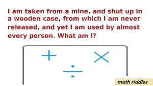 I am taken from a mine, and shut up